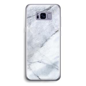 Witte marmer: Samsung Galaxy S8 Transparant Hoesje