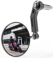 OXFORD spiegel stuureinde "premium aluminium handlebar mirror aluminum black right