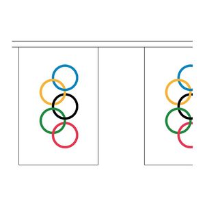 3x Olympische spelen vlaggenlijnen   -