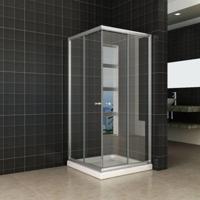Wiesbaden Eco hoekinstap douchecabine 80x80x190 cm - 5mm helder glas