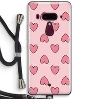 Ondersteboven verliefd: HTC U12+ Transparant Hoesje met koord
