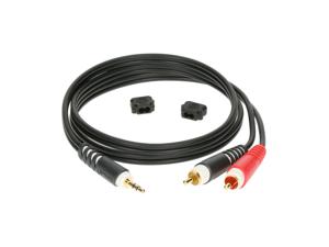 KLOTZ AIS GmbH AY7-0200 audio kabel 2 m 3.5mm 2 x RCA Zwart