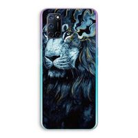 Darkness Lion: Oppo A52 Transparant Hoesje Darkness Lion: Oppo A52 Transparant Hoesje