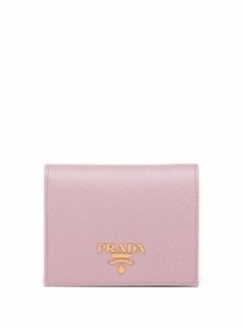 Prada portefeuille à logo lettre - Rose