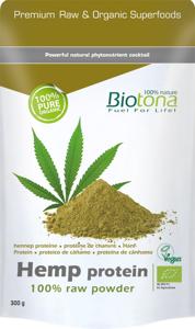 Hemp raw protein powder bio