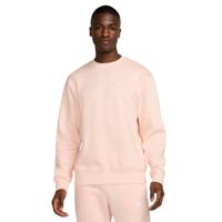 Nike Sportswear Club Fleece Crew Sweater Lichtroze Wit Nike Sportswear Club Fleece Crew Sweater Lichtroze Wit