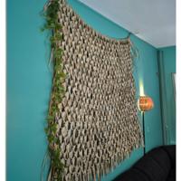 Bellatio Design kunstplant/hangplant slinger - Druivenblad/Vitaceae - groen - 180 cm