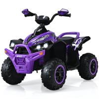 Elektrische Quad voor Kinderen 12 V met Muziek Claxon en LED-Koplamp Kinderquad 2,2-4,3 km/u voor Peuters Vanaf 3 Jaar (Paars)
