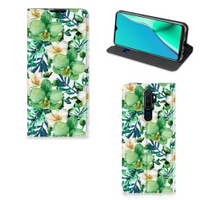OPPO A5 (2020) | A9 (2020) Smart Cover Orchidee Groen - thumbnail