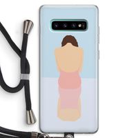 Mirror: Samsung Galaxy S10 Plus Transparant Hoesje met koord