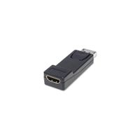 Manhattan 151993 DisplayPort Adapter [1x DisplayPort stekker - 1x HDMI-bus] Zwart UL gecertificeerd, Vergulde steekcontacten - thumbnail