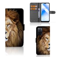 OPPO A16/A16s/A54s | Telefoonhoesje | Met pasjeshouder | Leeuw
