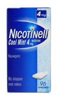 Nicotinell Kauwgom Cool Mint 4mg - voor stoppen met roken Nicotinell Kauwgom Cool Mint 4mg - voor stoppen met roken