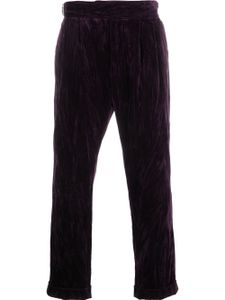 Roberto Cavalli pantalon court à logo lettre - Violet