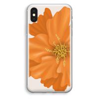 Orange Ellila flower: iPhone XS Transparant Hoesje