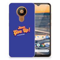 Nokia 5.3 | Siliconen hoesje | met naam Never Give Up