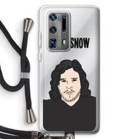 Let It Snow: Huawei P40 Pro Plus Transparant Hoesje met koord