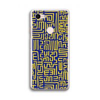 Majorelle Blue Print: Google Pixel 3 Transparant Hoesje