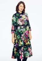 Yoek Jurk met volants ORCHIDEE | Zwart | Maat 58/60