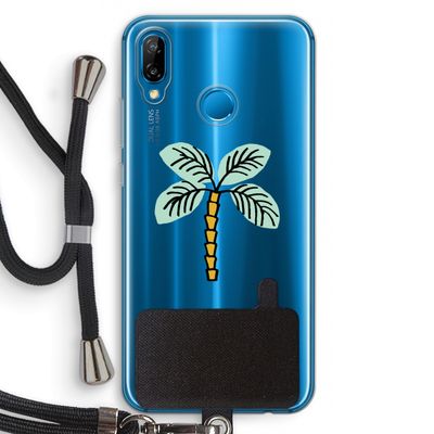 Palmboom: Huawei P20 Lite Transparant Hoesje met koord
