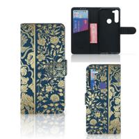 Motorola G8 Power Hoesje Beige Flowers Motorola G8 Power Hoesje Beige Flowers