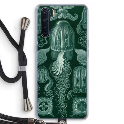 Haeckel Cubomedusae: Oppo A91 Transparant Hoesje met koord