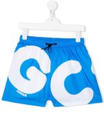 Gcds Kids short de bain à logo imprimé - Bleu