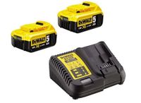 DeWalt DCB115P2 18V starterset (2x 5.0Ah accu) DCB184 + oplader DCB115 - DCB115P2-QW