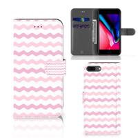 Apple iPhone 7 Plus | 8 Plus | Telefoon Hoesje | Waves Roze