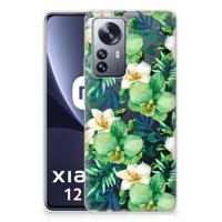 Xiaomi 12 Pro | TPU Case | Orchidee Groen