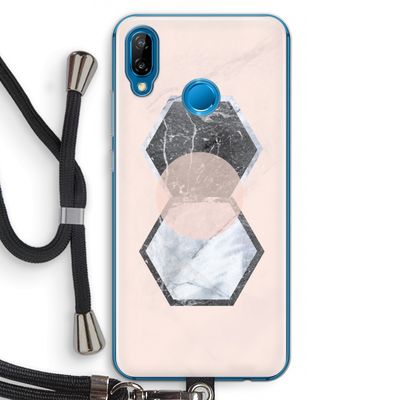 Creatieve toets: Huawei P20 Lite Transparant Hoesje met koord
