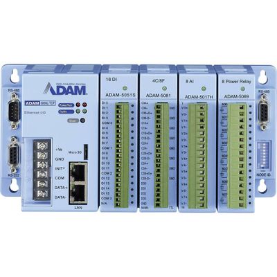 Advantech ADAM-5000L DA&C systeem voor ethernet Modbus, RTU 12 V/DC, 24 V/DC Advantech ADAM-5000L DA&C systeem voor ethernet Modbus, RTU 12 V/DC, 24 V/DC
