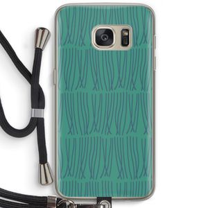 Swirls: Samsung Galaxy S7 Transparant Hoesje met koord