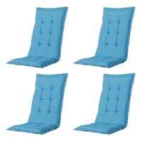 Madison - Tuinkussens Hoge Rug Panama Aqua - 123x50 - Blauw - 4 Stuks - thumbnail