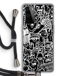 Vexx Black Mixtape: OnePlus 9 Pro Transparant Hoesje met koord