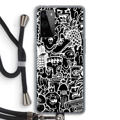 Vexx Black Mixtape: OnePlus 9 Pro Transparant Hoesje met koord