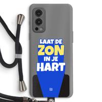 Laat de zon in je hart: OnePlus Nord 2 5G Transparant Hoesje met koord