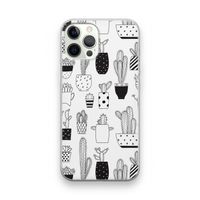 Cactusmotief: iPhone 12 Pro Transparant Hoesje