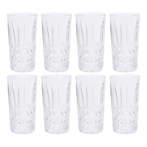 Waterglazen - 8x - 260 ml - longdrinkglazen - vaatwasserbestendig