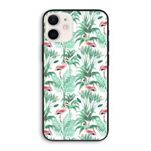 Flamingo bladeren: iPhone 12 Biologisch afbreekbaar hoesje