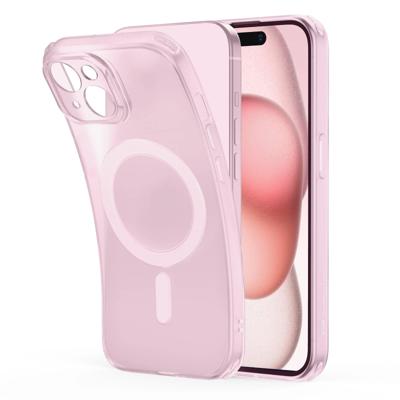 iPhone 15 Plus Zero Clear Case (HaloLock) - Frosted Pink