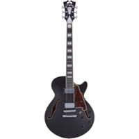 D'Angelico Premier SS Stopbar Black Flake semi-akoestische gitaar met gigbag - thumbnail