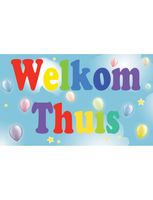 Vlag Welkom Thuis - 90x150cm - thumbnail