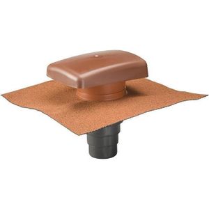 Ubbink Ubiflex rioolontspannings pan + adapter rood 0172069