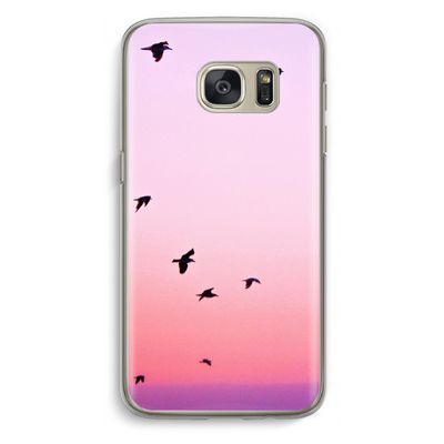 Fly away: Samsung Galaxy S7 Transparant Hoesje