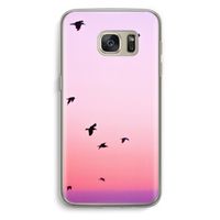 Fly away: Samsung Galaxy S7 Transparant Hoesje