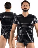 * LOOK ME Lederlook Shirt,LM2401-81