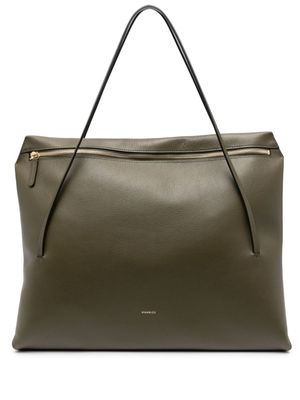 Wandler sac porté épaule en cuir à logo imprimé - Vert