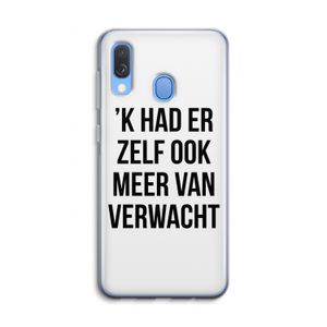 Meer verwacht: Samsung Galaxy A40 Transparant Hoesje