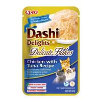 INABA CAT Dashi Delights Delicate Vlokken Kip met Tonijn - kattensnack - 40g